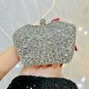 New Diamond-encrusted Dinner Bag, High-end Temperament Handbag, Banquet Light Luxury Messenger Bag, Hollow Clutch Bag