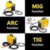 3 In 1  Mig Welding Machine Semi-Automatic Inverter Tig Argon Arc Gas-Less Mig Welder Synergy MIG ARC TIG Welder 31.5*15.5*23cm