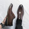 Herren Retro Formelle Schuhe PU Europäischer Stil Schnürschuhe Business Büro Hochwertige Derby Schuhe Herren Gesellschaftsschuhe Größe 38-45