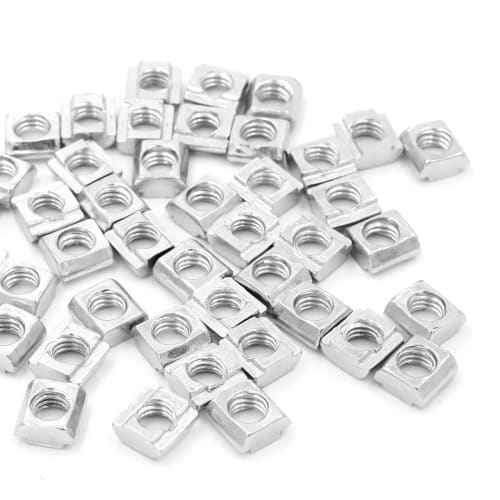 Winova 50pcs M6 T-Slot Slider Nuts, Carbon Steel, for 20-Rail Aluminum Frames, Aluminum Profile Accessories