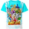 Summer 3D Digital Printing Anime One Piece Men's  Round Neck T-shirt Children Street Fashion Leisure Cosplay Shirt