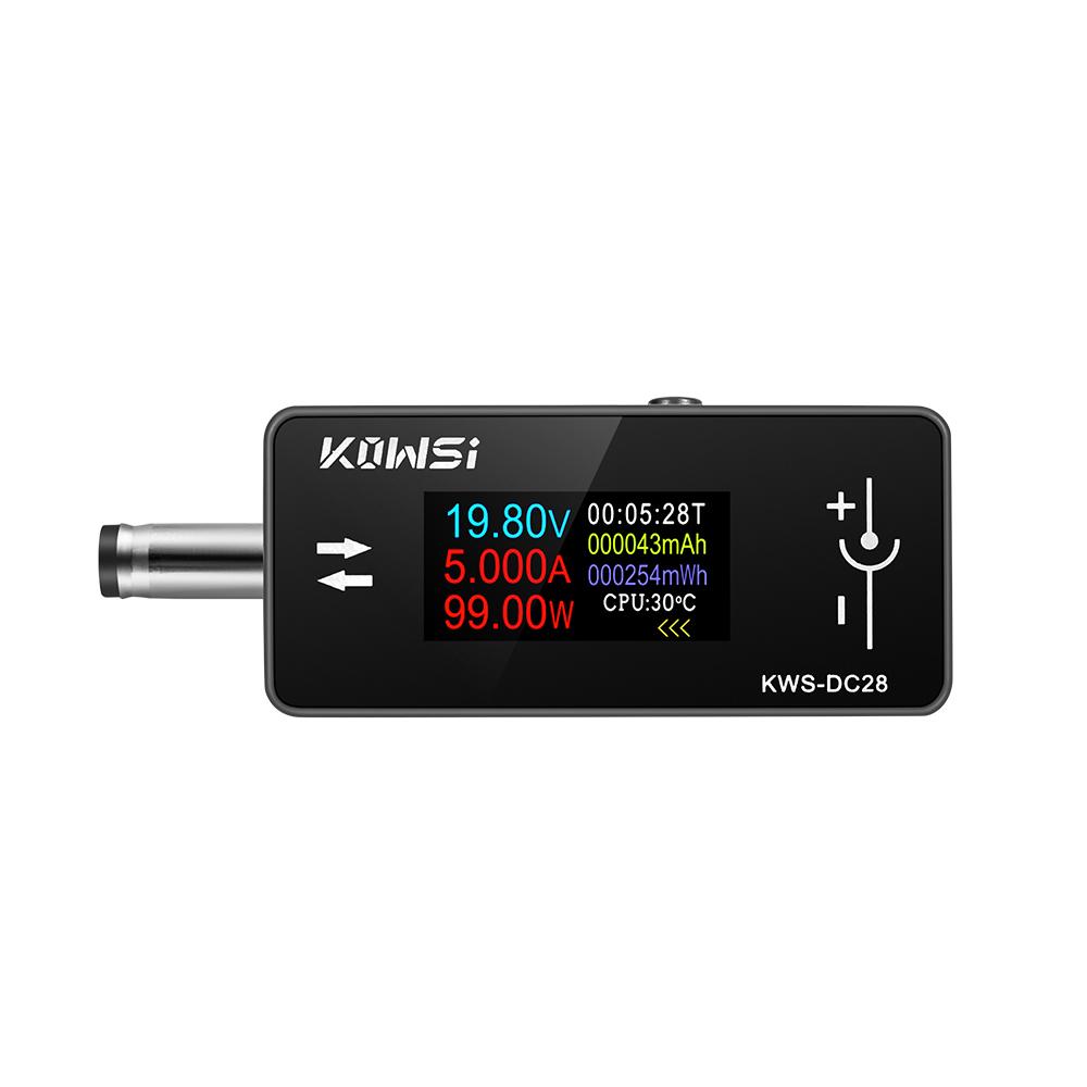 

KWS-DC28 DC 4~30V 0~12A Interface Tester Voltmeter Ammeter Power Meter 0.96’ TFT HD Display чорний