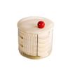 Portable Mini Sauce Dish Set With Chopstick Rest Dustproof Stackable Plastic Food Container For Kitchen