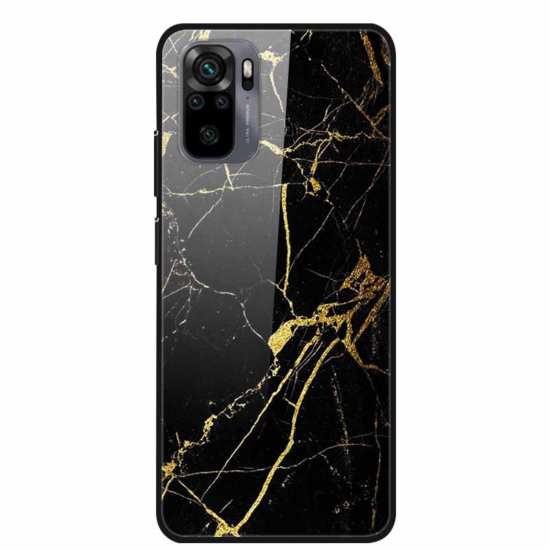 Tempered Glass Phone Cases for Xiaomi Redmi Note 10 11 Pro 10T 10s 11s Note11 11Pro Cover Hard PC Back Coque Note10 10 s 10Pro