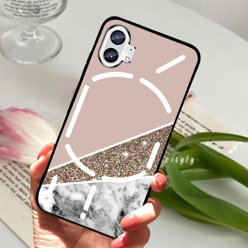 Hülle Für Nothing Phone 1 Hülle Stoßfest Schwarzer Bumper Rückseite Handyhülle Für Nothing Phone 2 Eins zwei Hülle Funda Nothingphone2