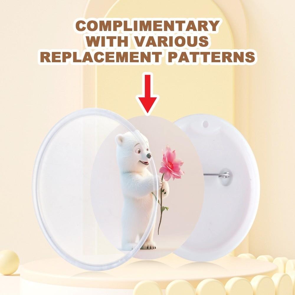 DIY Badge Button Maker 35mm 55mm Acrylic Press Art Badge Easy To Use Badge Maker Machine  Kids Gift