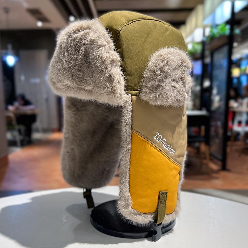 Youth Lei Feng Hat Male Thickened Outdoor Skiing Warm Ear Protector Hat Female Cycling Wind Cold Northeast Autumn and Winter