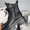 Autumn and Winter Boots, Thick-soled Boots, New Women's Single Boots, Height-increasing Shoes, Short Boots