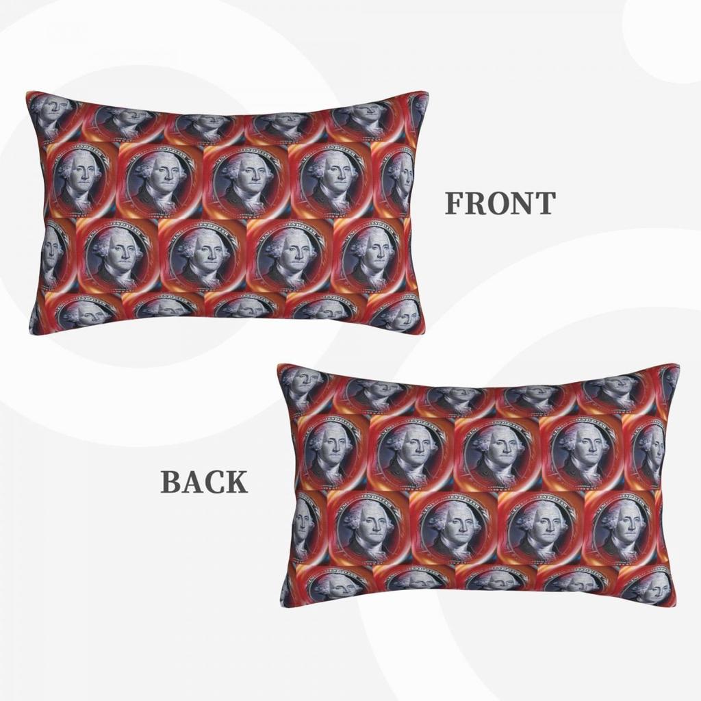 George Washington And Abraham Lincoln Rectangle Pillowcase Cushion Cover Decorative Bedroom Bed Home Comfort Throw Pillow