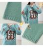 Shuangtian 2025 Winter Women's Plus Size Cartoon Puppy Knit Pullover Sweater F728
