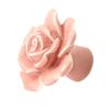 Ceramic Rose Door Knob Drawer Cupboard Wardrobe Furniture Pull Handle Hardware (Pink)