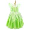 Tinker Bell Dress Girls 140 Cm Halloween Carnival Costume Polyester Green