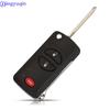 Jingyuqin Modifizierter Klappschlüsselrohling Gehäuseabdeckung für Chrysler Sebring Jeep Liberty Dodge Sender 2/3/4 Tasten Fob Schale