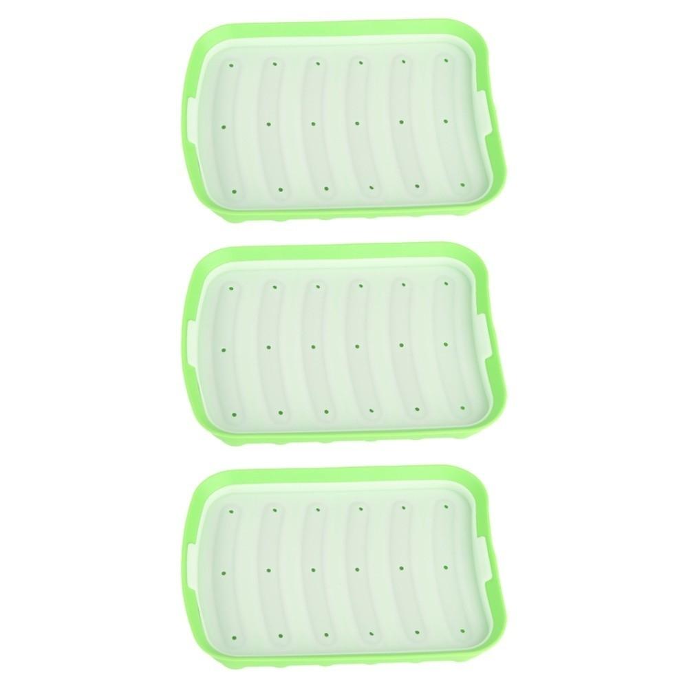 3pcs 6 Cavity Silicone Sausage Mold Food Grade Silicone Sausage Maker Mold  Home Kitchen Baking