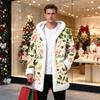 Men's Casual Christmas Print Jacket for Holiday Gatherings and Daily Wear