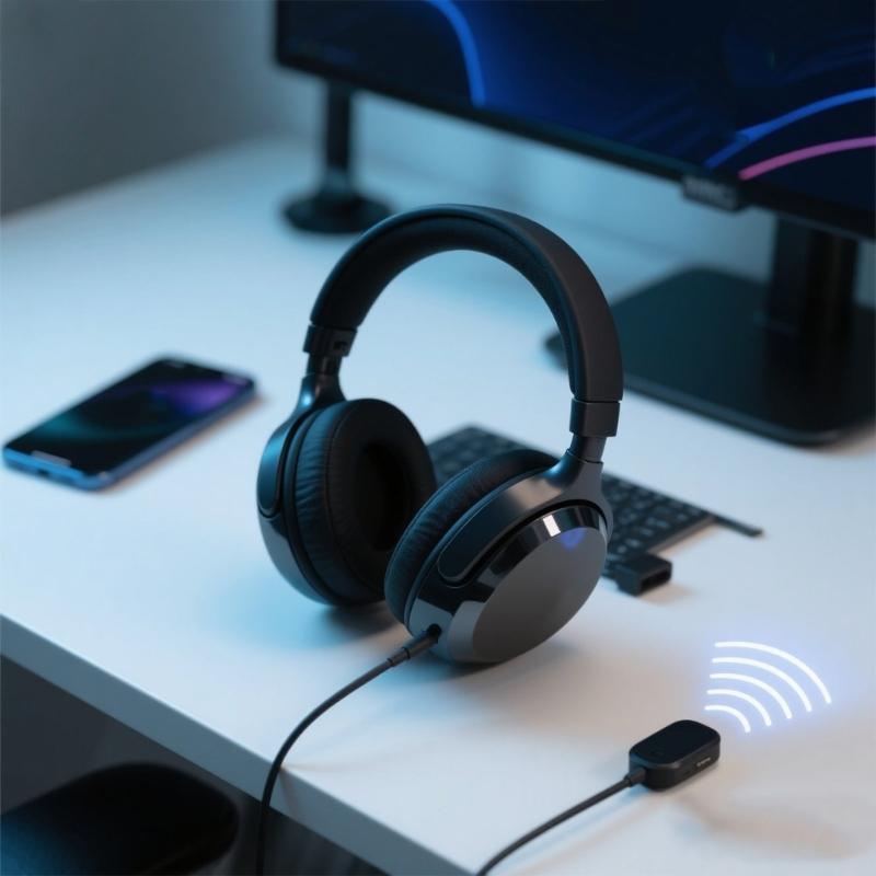 Gaming Microphone With AI Noise Cancelling And Easy Installation Design Flexible For BarracudaX PC Music Player Headsets