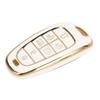 7 Buttons Car Key Fob Cover PU Full Coverage Protective Portable Car Key Cover Protector for Sonata     2022 To 2024