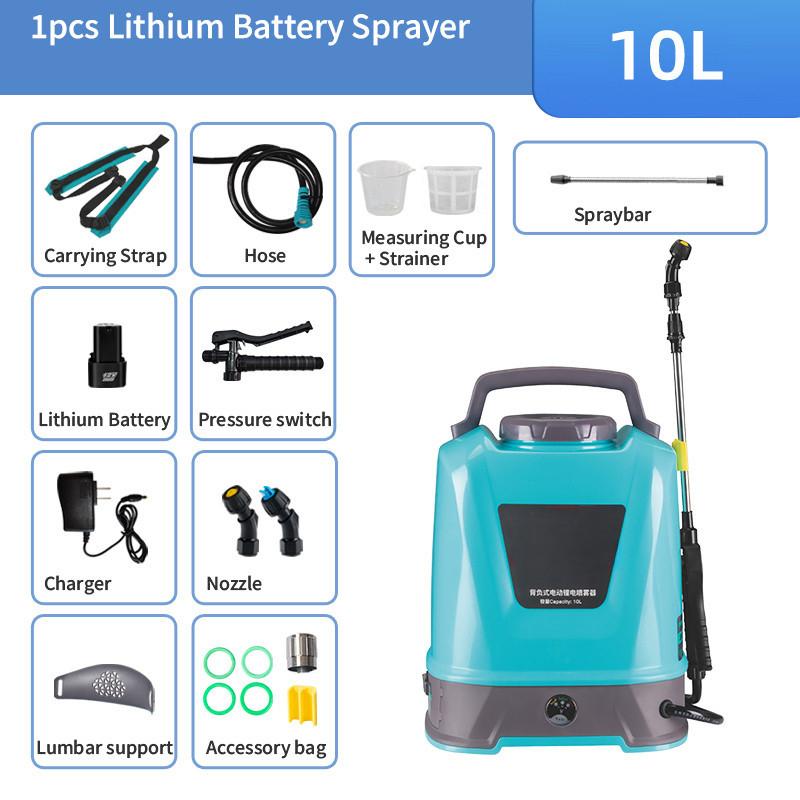 Dispensador de Pesticida para Desinfecção Recarregável por Bateria 5L/8L/10L/16L/20L Pulverizador de Irrigação Agrícola para Jardim Pulverizador de Ampla Cobertura e Longa Autonomia