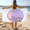 A-Asamimichaans A-Asleep Cute Towel Beach Towel Oversized Quick Dry Towel Absorbent Soft Swim BeachTowels for Men Women