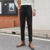 Men's Slim-Fit Wool Tweed Trousers - Retro European Style