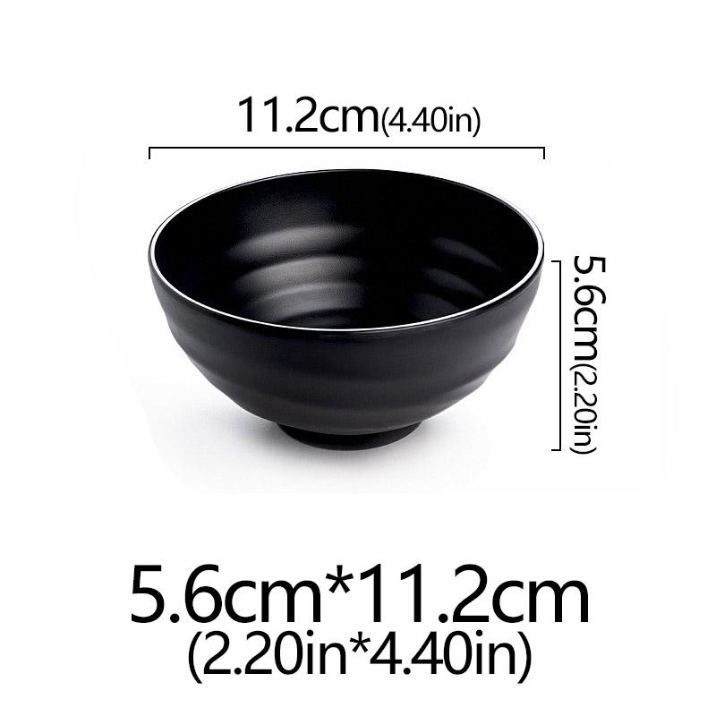 Frosted Melamine Ramen Bowl Imitation Porcelain Large Noodle High Temperature Resistance Bowl Salad Soup Bowl Fast FoodTableware