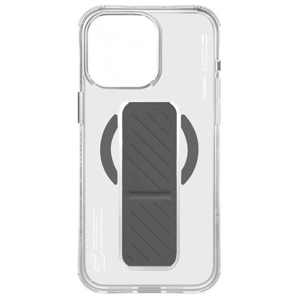 Skinarma Etui Axon Iphone 16 Pro 6.3    Magnetic Charging + Grip Stand Titanium