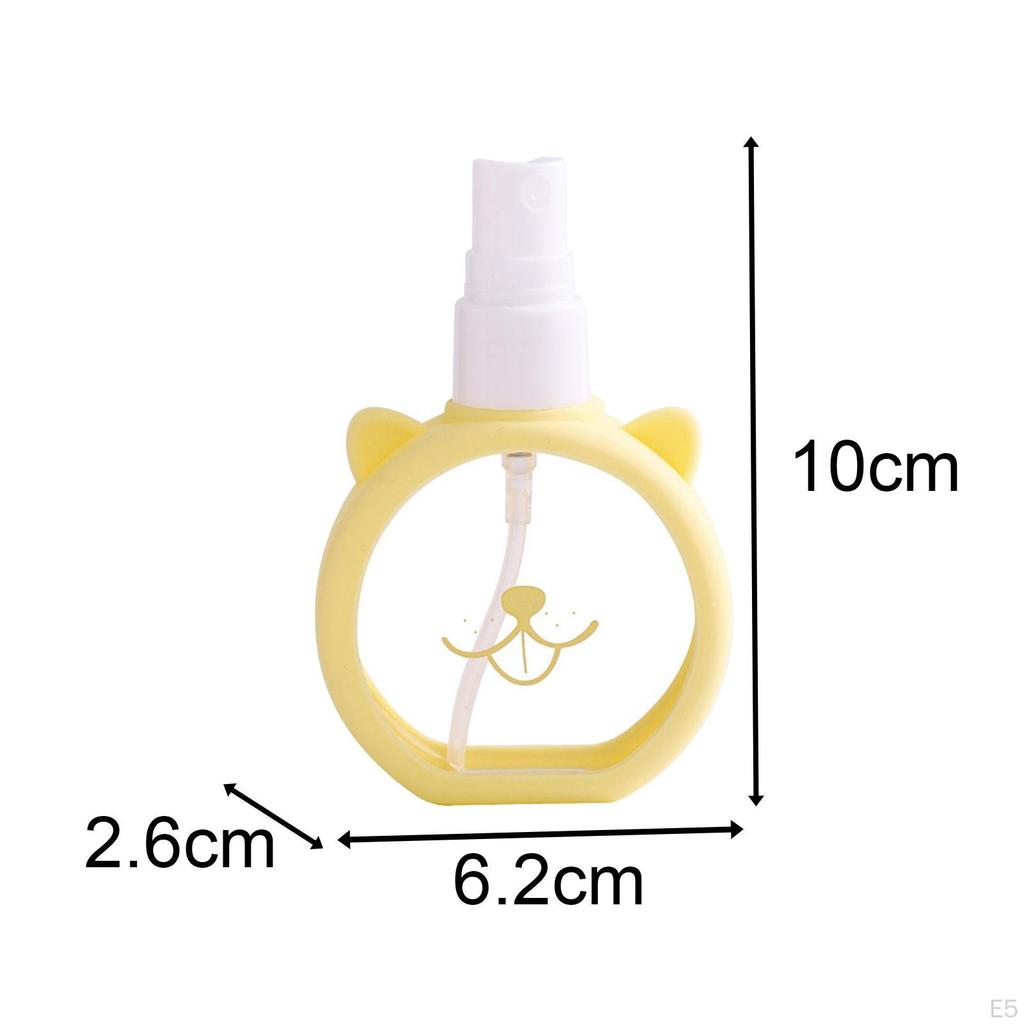 Mini Spray Bottle Cosmetics Separate 55ml Clear Leak Proof Durable Silicone Travel