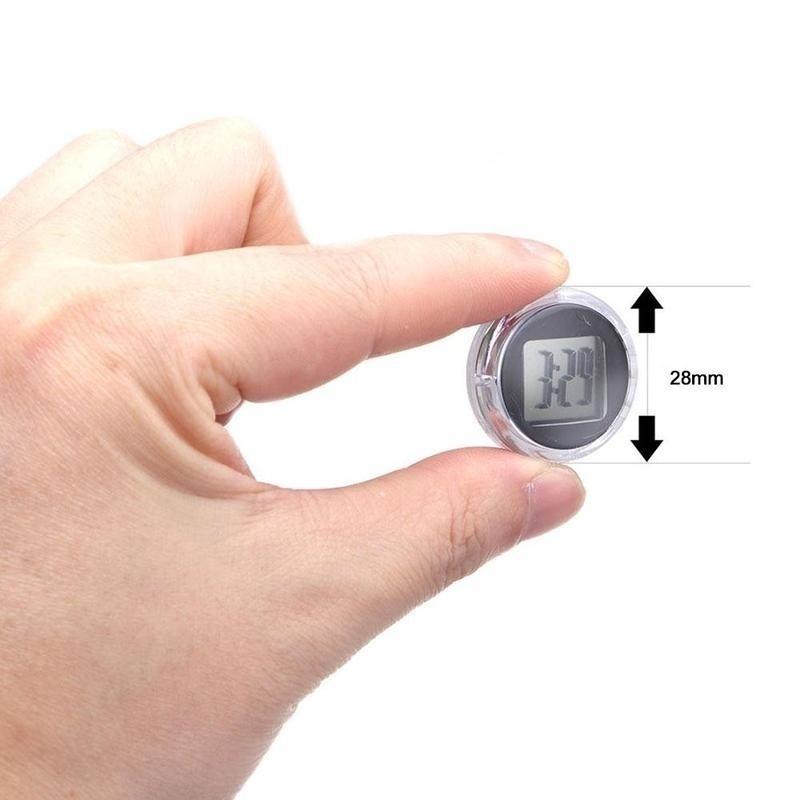 Mini Orologio Digitale Impermeabile per Moto Orologio A Incollare Display Ora per Moto