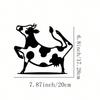 Dancing Cow Metal Wall Art Farmhouse Decor Sculpture Gift