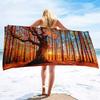 Mystery Forest Beach Towel Tree Bath Towel For Travel Sport Gym Spa Yoga Kitchen Hand Towels Microfiber Quick Dry Swimming Cover