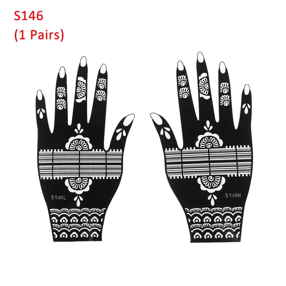 2025 Neues Professionelles Henna Schablone Temporäres Handtattoo Körperkunst Aufkleber Vorlage Hochzeit Werkzeug Blume Tattoo Schablone