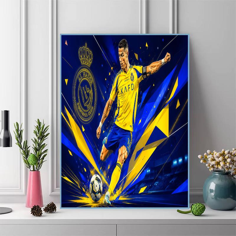 Cr7 Portugal Football Legend 100% Round Full Drill 5D DIY Diamond Painting Embroidery Cross Stitch Rhinestone Decor