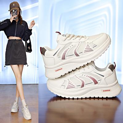 Ins koreanische Version von Mesh-Dad-Schuhen für Damen 2025 Frühling neu atmungsaktive weibliche Studenten Sport erhöhende Freizeitschuhe Q187