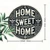 Metal Poster Sweet Home Flower Wall Art Decor Living Room 1PC