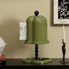 Retro Tissue Box Vintage Tissue Roll Holder Napkin Organizer Stand with Trinket Dish for Home Bedroom Living Room Dining Room Table