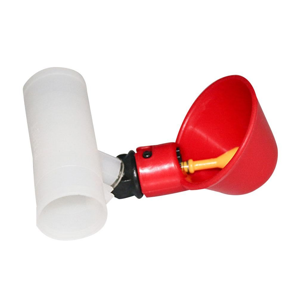 5pcs Automatic Water Feeder Poultry Drinker Drinking Cups For Chicken/Bird