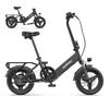 HillMiles Mile 1 250W Electric Bike, 36V 10.4Ah Battery, 60km PAS Range, 14" Tires, Foldable City Commuter E-Bike