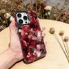 Oil Painting Flowers Series Phone Case For iPhone 17,16,15,14,13,12,11 Plus,Pro Max,XS,Colored Silver Plated Inside Cover