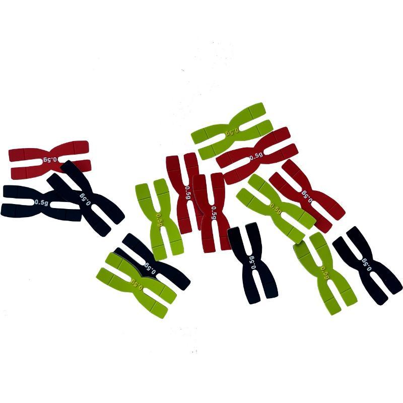 H-shaped Silicone 0.5g Badminton Racket Weight Tape Portable Racket Balance Adjuster for Outdoor Sports Games