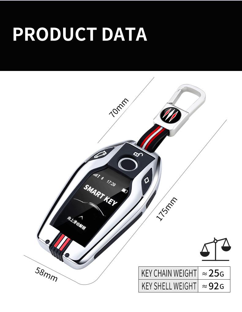 Zinc Alloy Car Key Case Cover Shell Fob For BMW G05 X5 G30 G12 G11 G32 G31 5 7 Series I8 I12 I15 G01 X3 G02 G07 Car Accessories