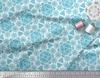 Soimoi Black Japan Crepe Satin Fabric Sacred Geometric Fabric Prints By Metre 42 Inch