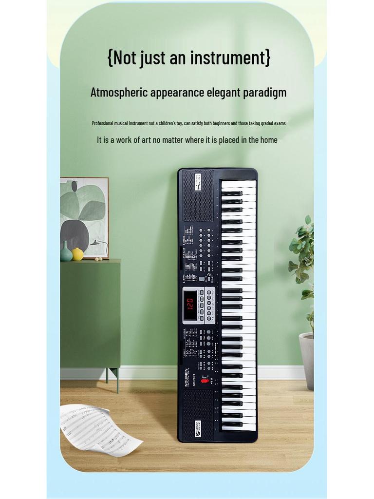 Beiduo Chen 61-Key Electronic Keyboard: Beginner To Professional Electric Piano for Children and Adults.