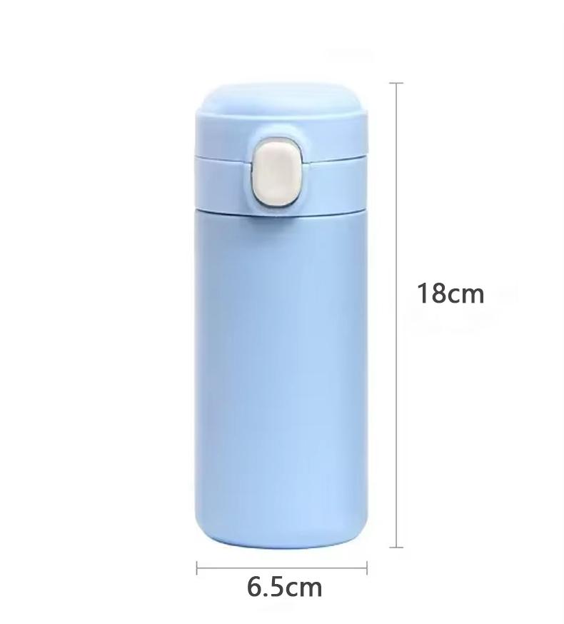 320ML Stainless Steel Thermal Mug Office Home Thermos Cup Bouncing Cover Vacuum Flask Thermos Cup Coffee Tea Milk Thermo Bottle