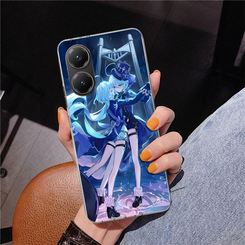Genshin Impact Furina Phnoe Case for Xiaomi Poco X5 X6 X7 Pro X4 Gt F7 Ultra M8 M7 Redmi 15C 15 13C 13 12C 12 Unique Cover Coque