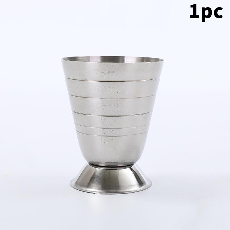 

1/2Pcs Bar Cocktail Glass Mixed Drink Measure Cup 75Ml Stainless Steel Cocktail Shaker 3In1 Measure Jigger Bar Party Accessories 1pcs