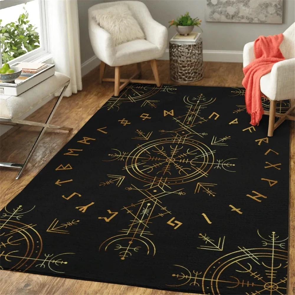 3D Viking Fashion Large Carpet Rug for Home Living Room Bedroom Sofa Doormat Decor Kids Play Area Rug Carpet Non-slip Floor Mat