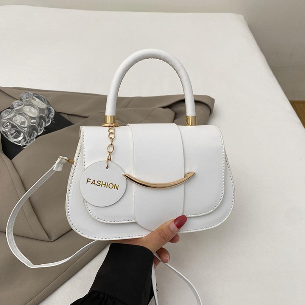 Ladies' Bag, Shoulder Bag, Saddle Bag, Simple and Versatile Handbag, Fashionable Contrasting Underarm Bag, Casual Crossbody Bag