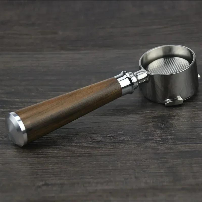 58MM Edelstahl Kaffeeporzafilter E61 Flacher Boden Einzelner Auslauf Espresso Kaffee Zubehör Küchenmaschine Barista Werkzeuge