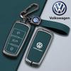 Für VOLKSWAGEN VW Leder Auto Schlüsselhülle Abdeckung Schale für Volkswagen VW CC Passat B6 B7 Passat 3C CC Maogotan R36 B5 B7L Schutzhülle
