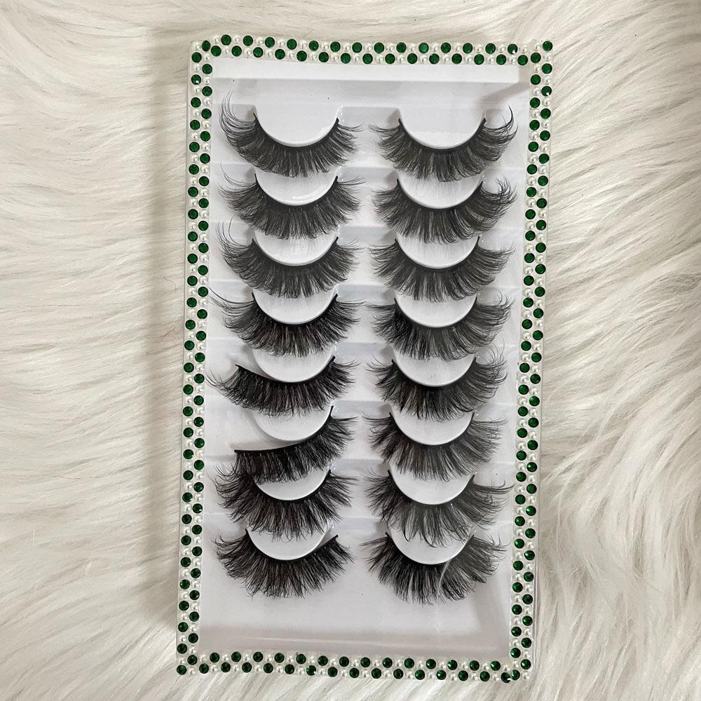 Wholesale Wispy Faux Mink Full Strip 3D Multi Layered Black 8MM-30MM Cruelty-Free Durable Eyelashes Targeted Vendor